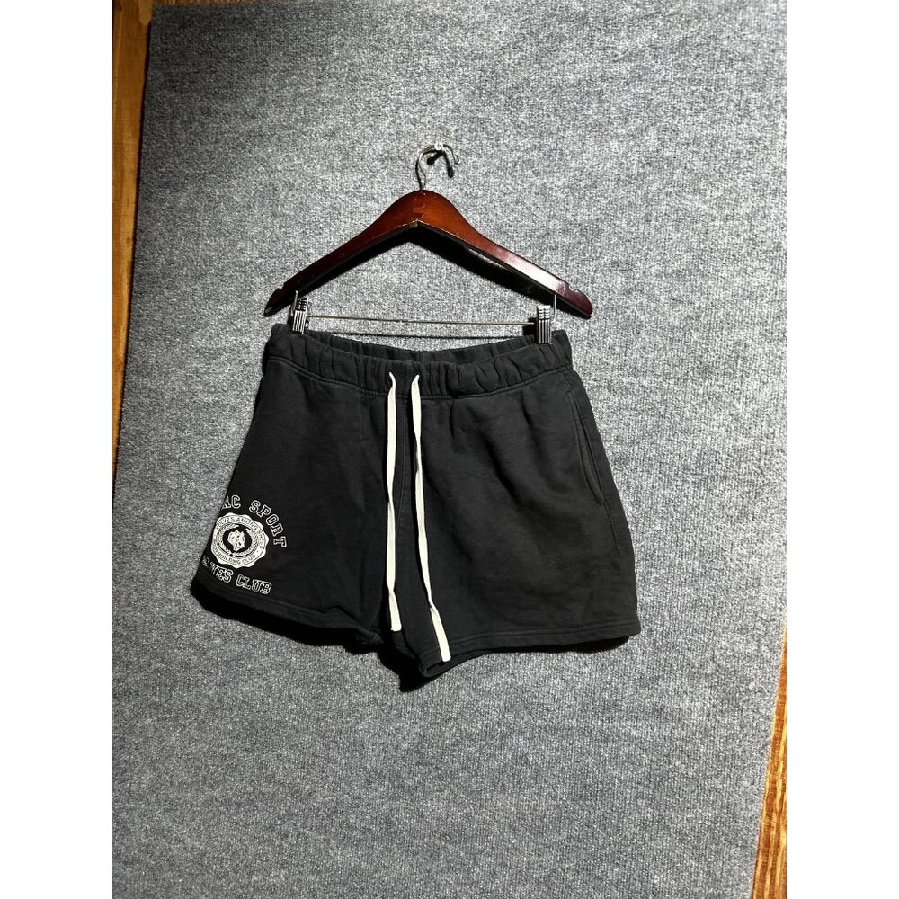 DARE SPORT Shorts Mens Medium Black Sweat French Terry Drawstring Athletic Gym